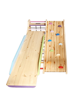 Kletterdreieck ROOT 4 + Rutsche | IN & OUTDOOR | 4 Kletterpfade | 120 cm - Kletterling – einfach Kind sein