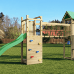 Spielturm GOO SPACE | Klettergerüst OUTDOOR | 3 Türme | 2 Brücken | Matschküche & mehr - Kletterling – einfach Kind sein