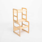 2 - in - 1 wandelbarer Küchenturm - Tisch und Stuhl - Set - Kletterling – einfach Kind sein