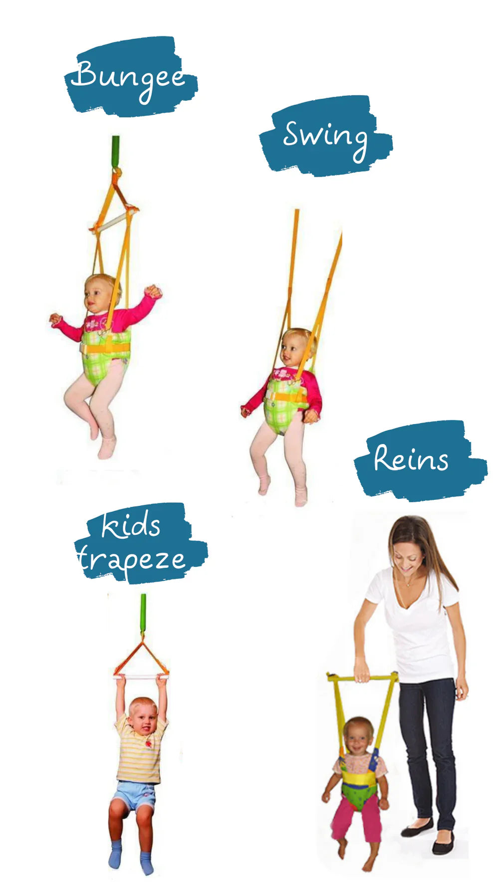 Baby Jumper | ab 5 Monaten bis ca. 5 Jahre | Die ersten Schritte springen - Kletterling – einfach Kind sein