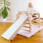 Kletterdreieck EMMA PAN + Rutsche| 3 Module| 46cm | 200 kg belastbar | 2–6 Jahre | 3 - in - 1 Kletterset - Kletterling – einfach Kind sein