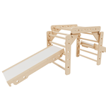 Kletterdreieck EMMA PAN + Rutsche| 3 Module| 46cm | 200 kg belastbar | 2–6 Jahre | 3 - in - 1 Kletterset - Kletterling – einfach Kind sein