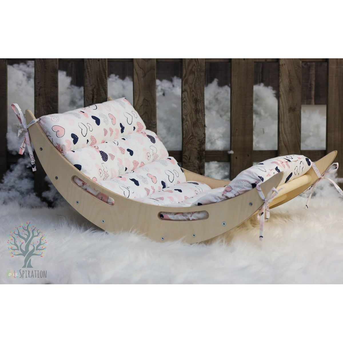 Wippe/Kletterbogen (S) für Kinder ab 1 Jahr - Umweltfreundlich, sicher & motorikfördernd - Inklusive Premium Auflage für zusätzlichen Komfort - Kletterling – einfach Kind sein