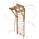 Sprossenwand EMMA FIFE |  180 kg belastbar | 2–99 Jahre | 5+ Aufbauvarianten - Kletterling – einfach Kind sein