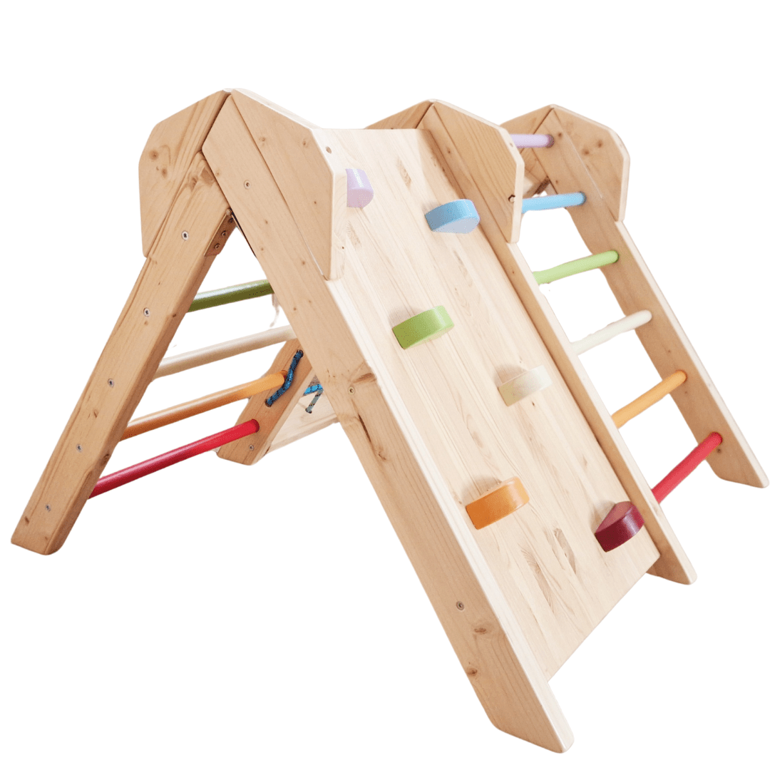 Kletterdreieck ROOT MINI | Indoor & Outdoor | faltbar | 60 cm | Farbe nach Wunsch | klappbar - Kletterling – einfach Kind sein