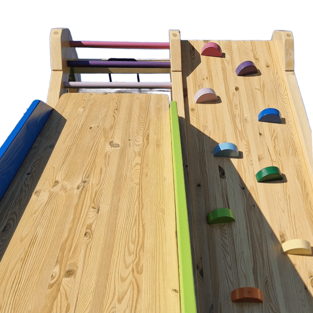 Kletterdreieck ROOT TALL + Rutsche | IN & OUTDOOR | 120 cm | klappbar - Kletterling – einfach Kind sein
