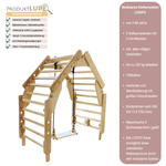 Sprossenwand LOOPO LITTLE HOUSE | 180 kg belastbar |  4 Module | 3 Aufbauvarianten | erweiterbar | modulares System - Kletterling – einfach Kind sein