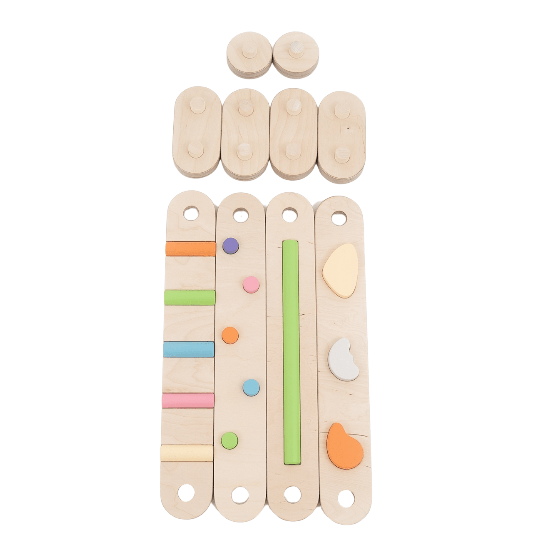 Balancierbalken MOON PFAD | 60 cm | 4 Balken | in 4 Farben | erweiterbar - Kletterling – einfach Kind sein