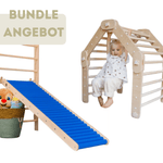 LEVEL - UP BUNDLE | Transformer Dreieck + Rollenrutsche | 3 Längen wählbar | Rutsche - 50% - Kletterling – einfach Kind sein
