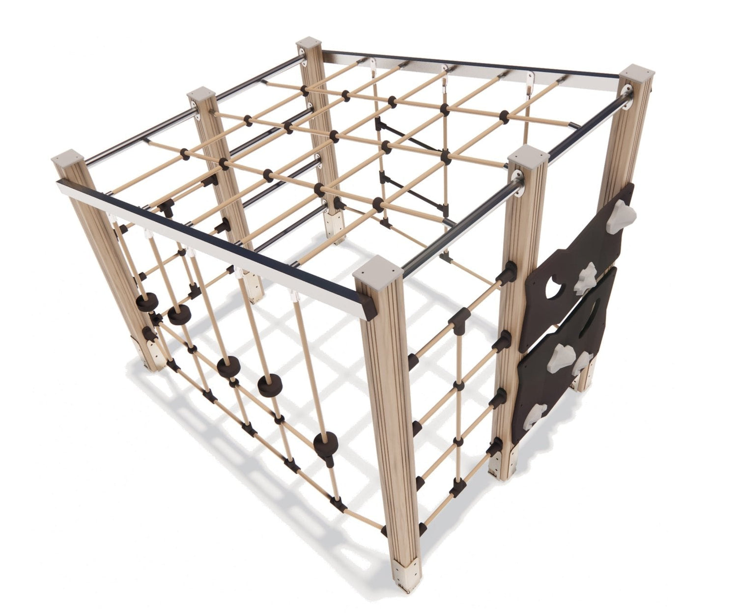 Klettergerüst SPIELPLATZ 707 | Sicheres und widerstandsfähiges Outdoor - Spielgerät für Kindertageseinrichtungen (bis 14 Jahre geeignet) - Kletterling – einfach Kind sein