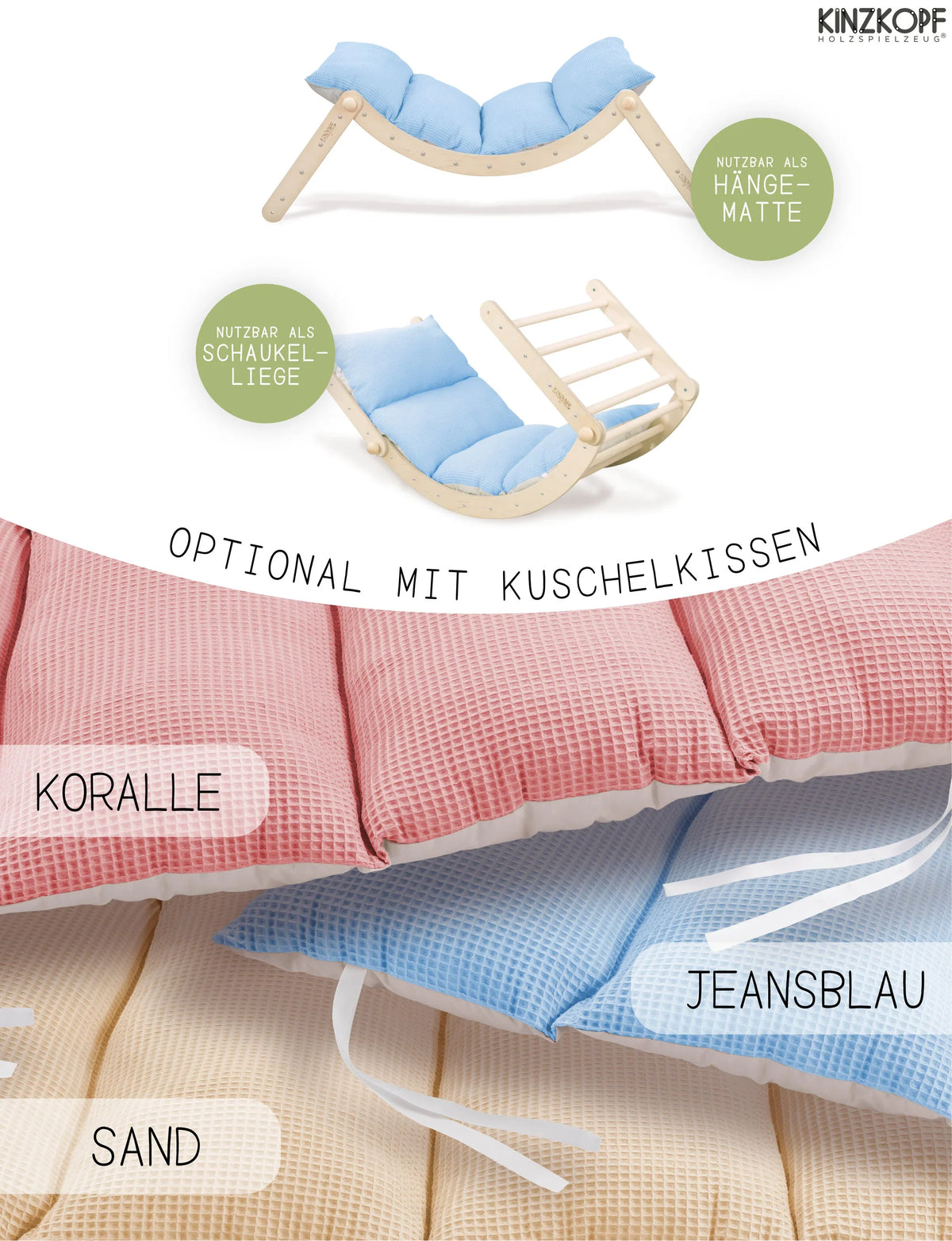 Klettergerüst ZAUBERBERG GROSS | 3 Module | 2x Sprossenstieg + Bogen | 72 cm | Zubehör erhältlich | erweiterbar - Kletterling – einfach Kind sein