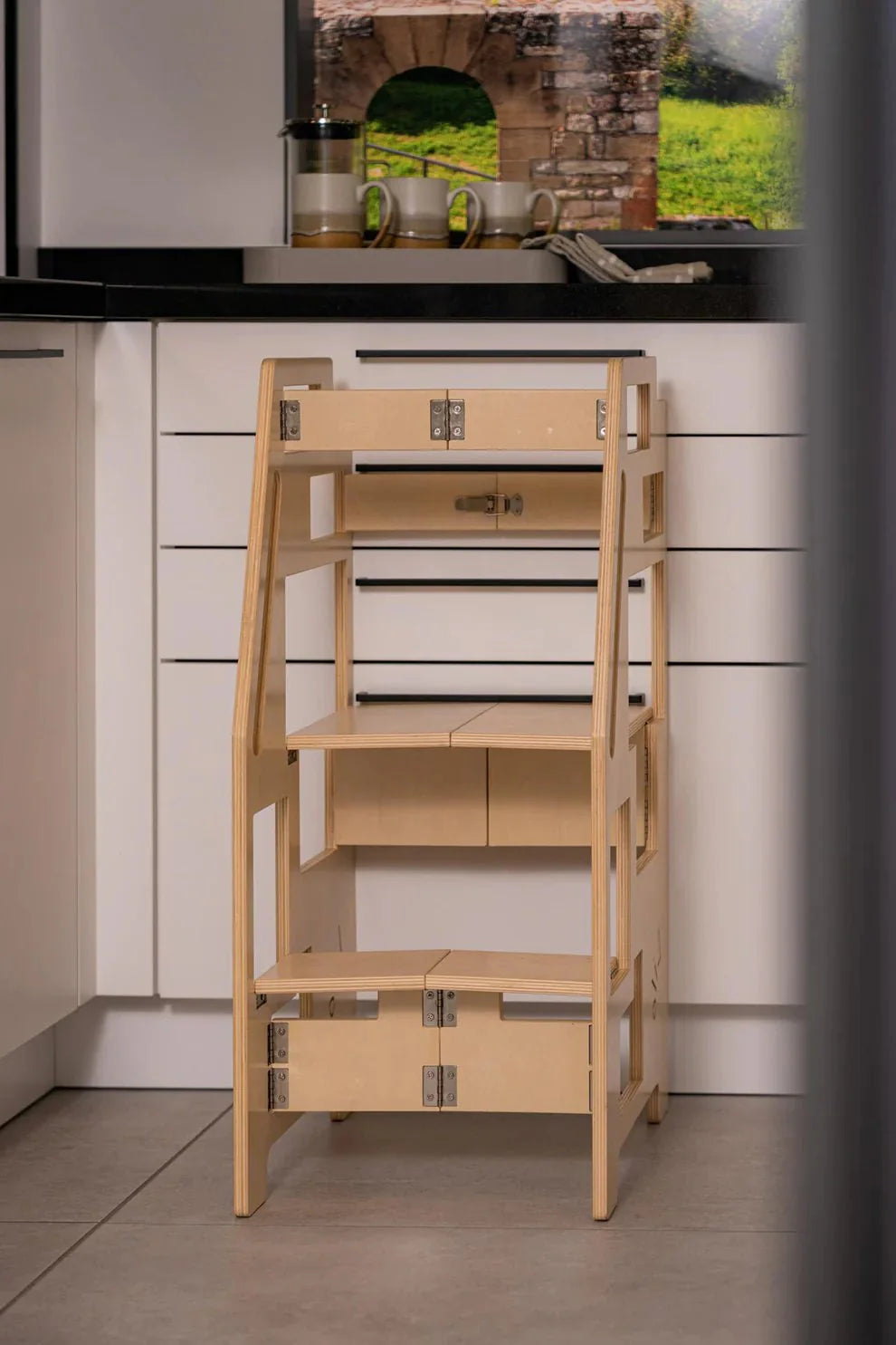 Lilo Lernturm – Der schmalste klappbare Lernturm der Welt - nur 4,5 cm breit und bis 90kg belastbar - Kletterling – einfach Kind sein