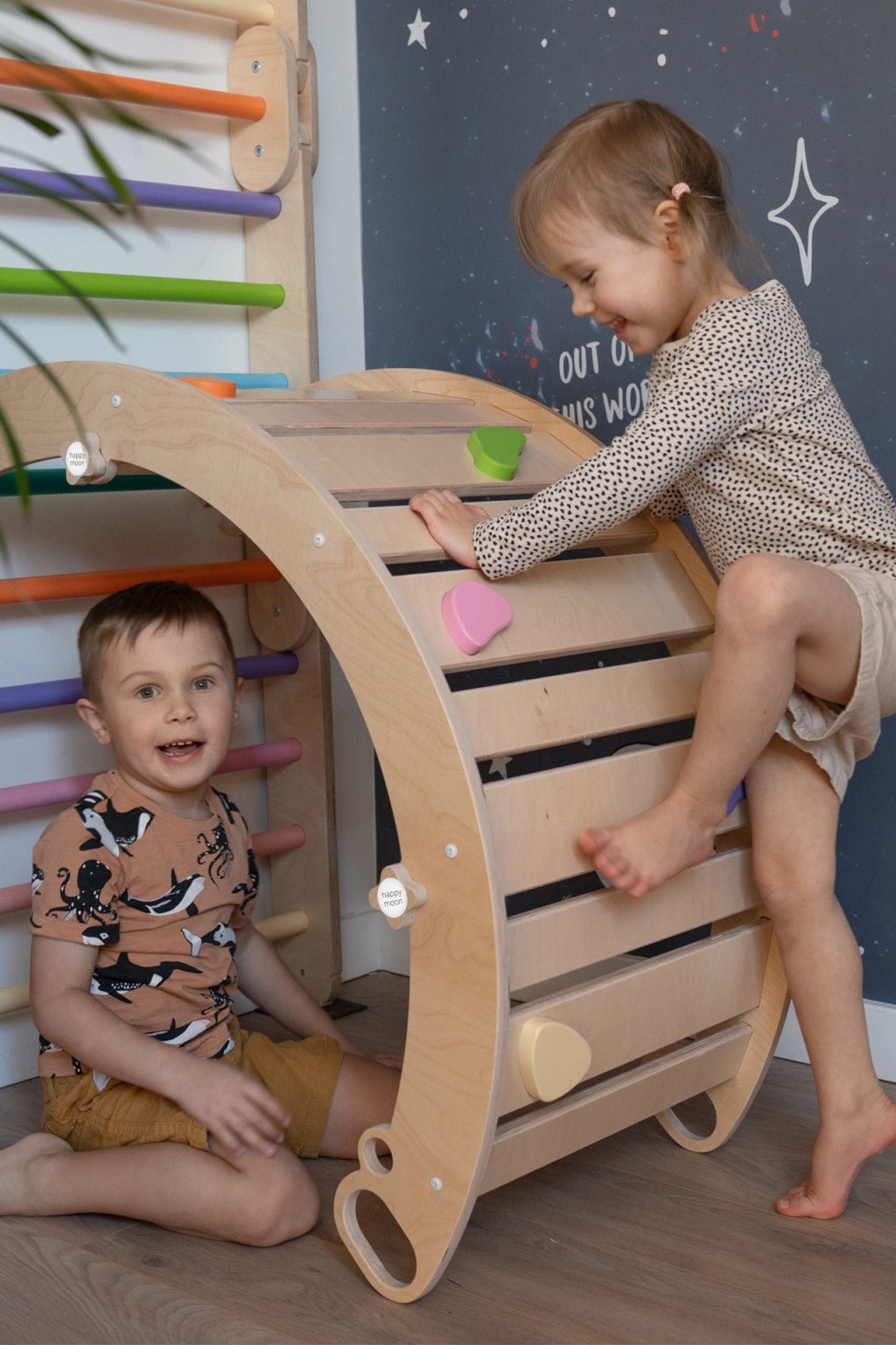 Happymoon Colored stones Rocker 3 in 1 - Kletterling – einfach Kind sein