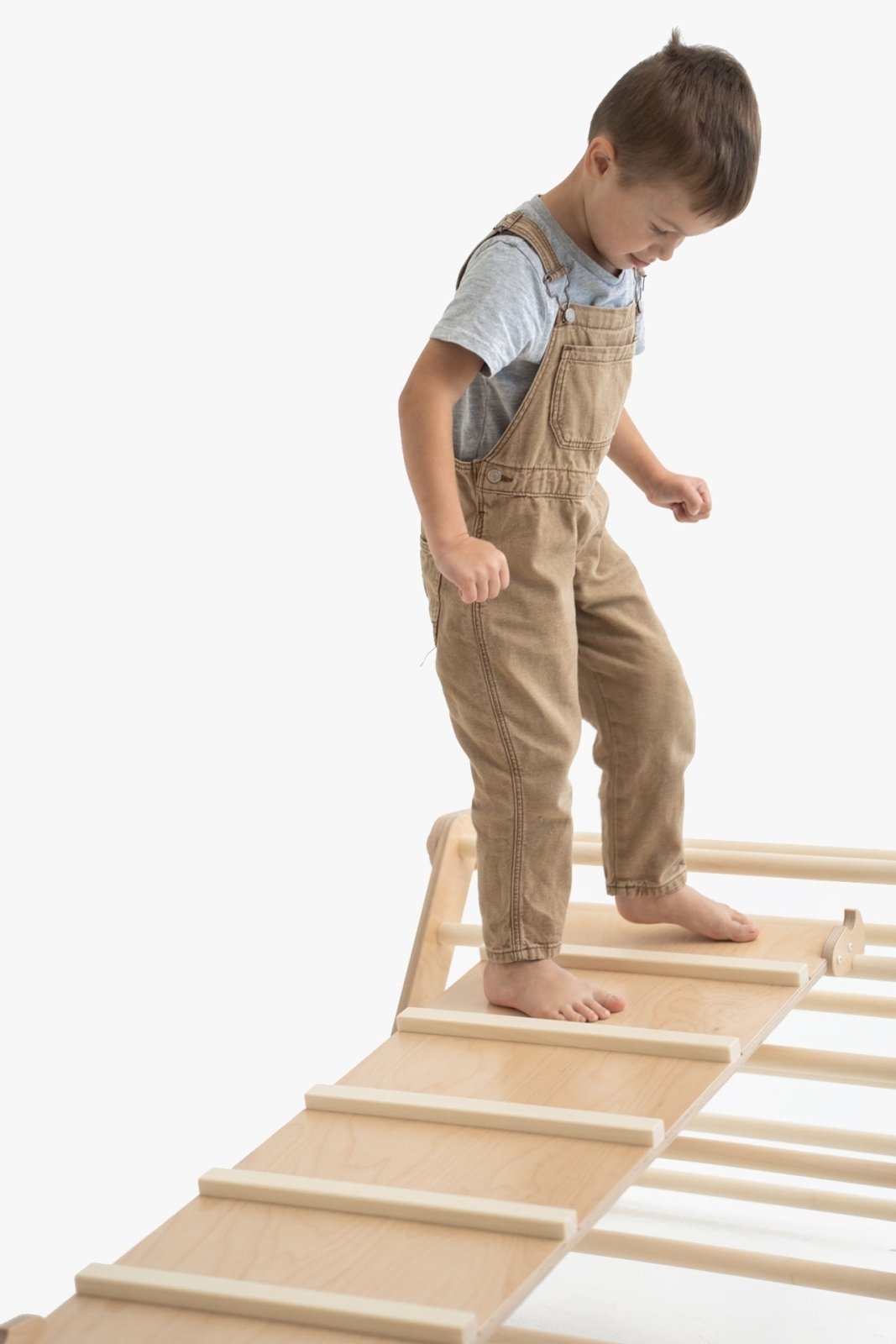 Kletterrutsche MOON - Hühnerleiter | Natur | 2 Seiten | 111 x 43 cm - Kletterling – einfach Kind sein