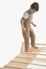 Kletterrutsche MOON - Hühnerleiter | Natur | 2 Seiten | 111 x 43 cm - Kletterling – einfach Kind sein