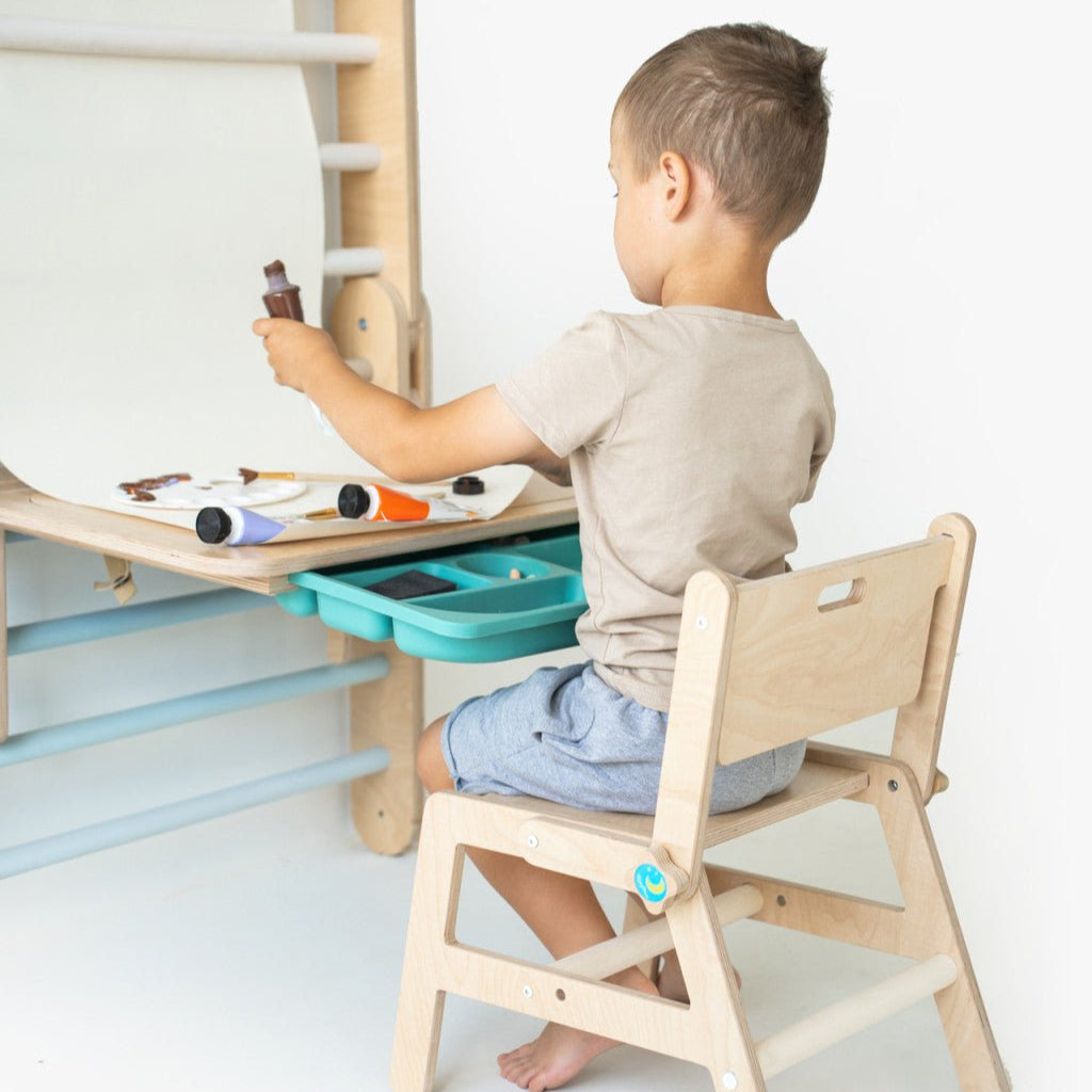 Happymoon Sensory Table With Chair/Stepping Stool - Kletterling – einfach Kind sein