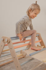 Kletterrutsche MOON - Hühnerleiter | bunt pastell | 2 Seiten | 111 x 43 cm - Kletterling – einfach Kind sein