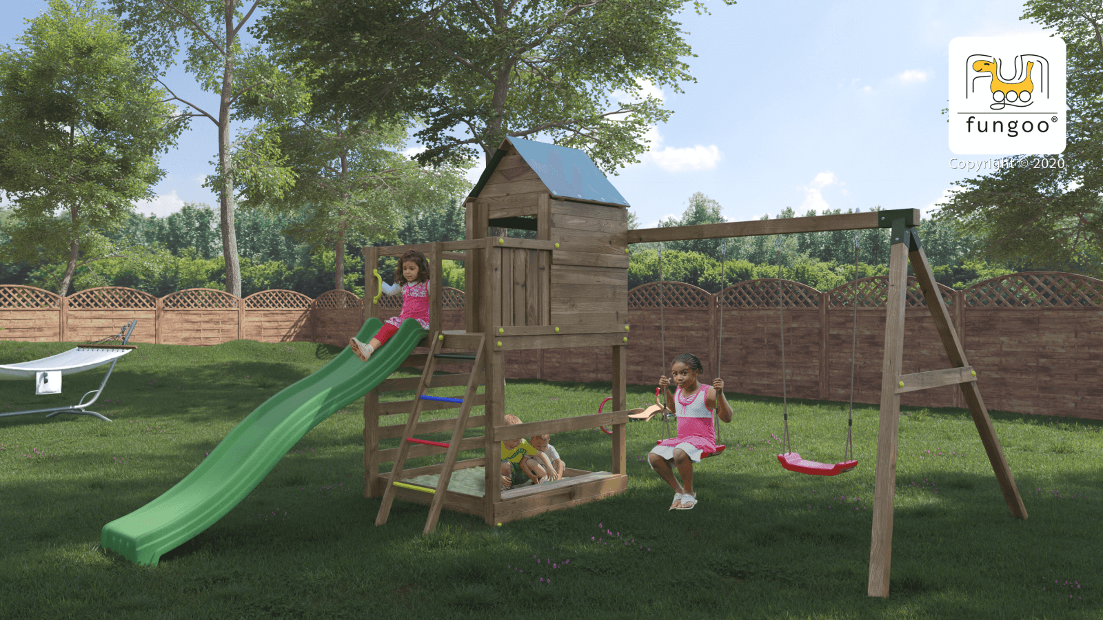 Spielturm Jarcas4: Das ultimative Spielparadies für Ihren Garten! - Kletterling – einfach Kind sein