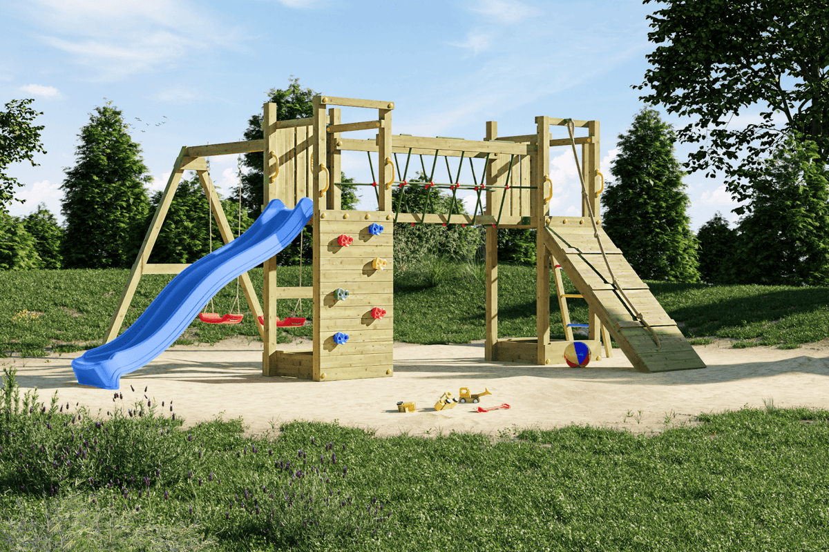 Spielturm Maxi Funny Exposure - Kletterling – einfach Kind sein