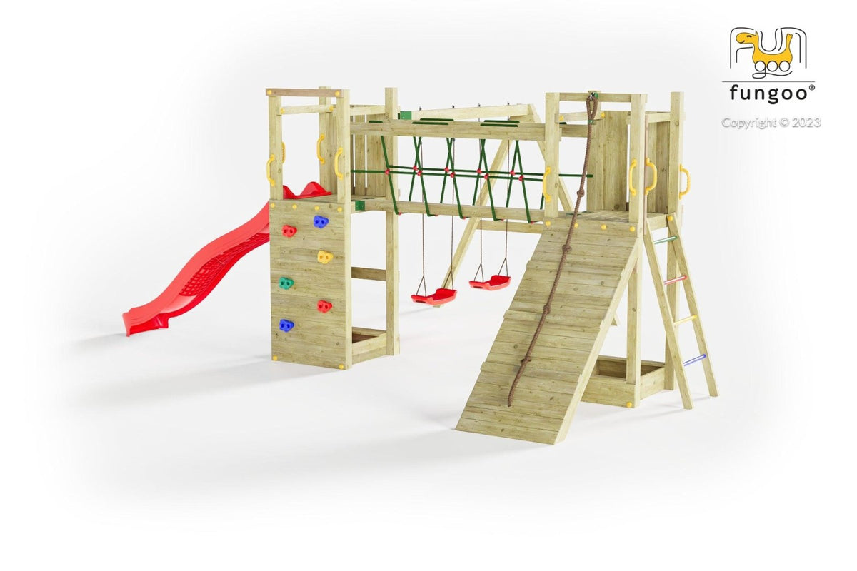 Spielturm Maxi Funny Exposure - Kletterling – einfach Kind sein