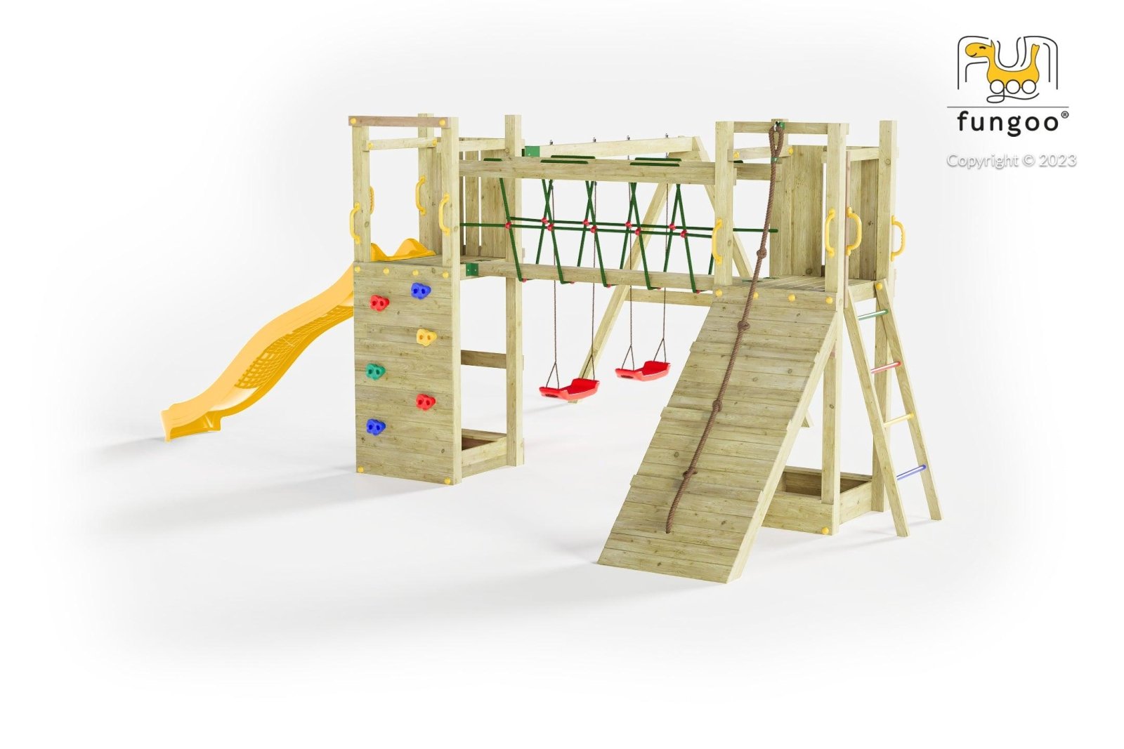 Spielturm Maxi Funny Exposure - Kletterling – einfach Kind sein