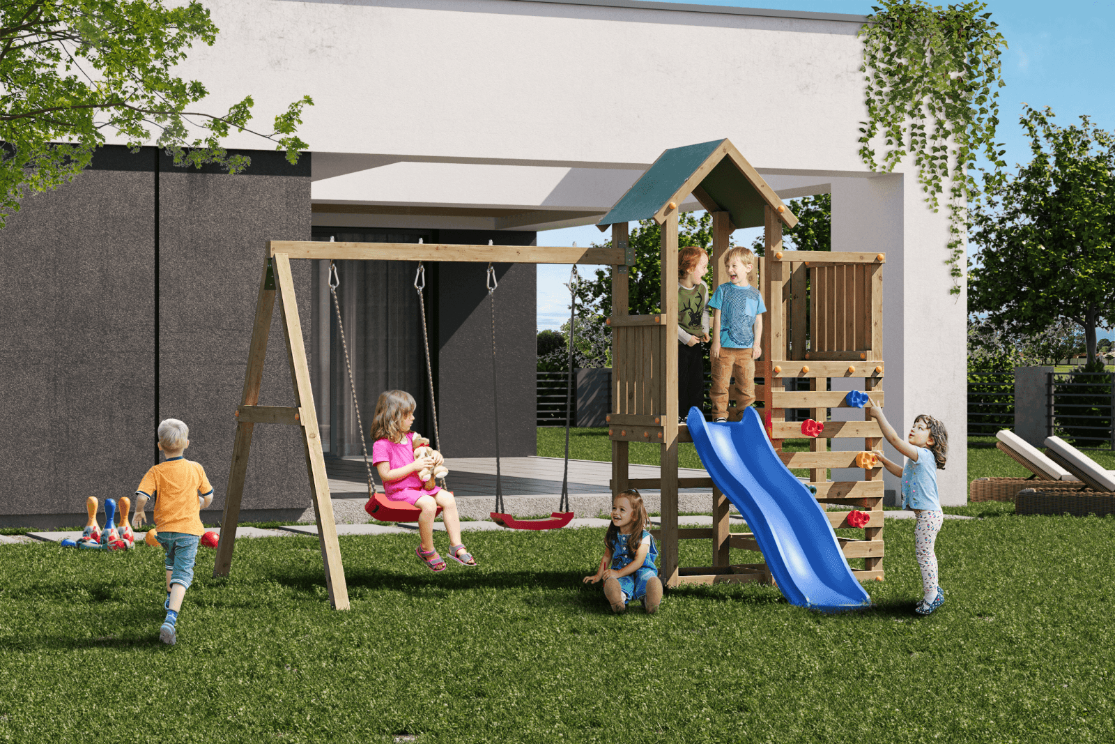 Spielturm Chester - Kletterling – einfach Kind sein