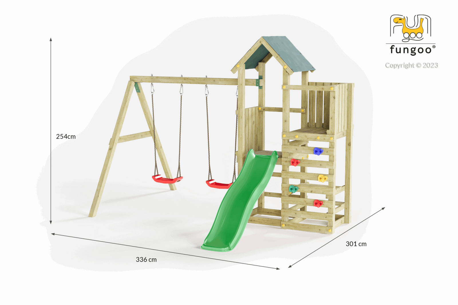 Spielturm Chester - Kletterling – einfach Kind sein