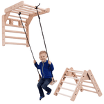 Dreieck - & Sprossenwandschaukel EMMA SWING 2in1 | 180 kg belastbar | 2 Geräte in einem | Kletterdreieck & Schaukel für die Wand | wandelbar - Kletterling – einfach Kind sein