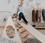 Kletterdreieck mit Sensorik - Paneelen | 4 unterschiedliche Seiten | ab 1 Jahr - Kletterling – einfach Kind sein