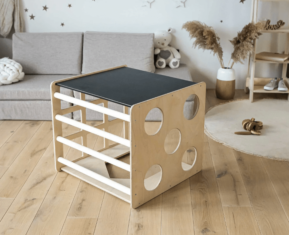 Aktivitätswürfel mit Sensorik - Paneelen | Für Gleichgewicht & Koordination | ab 1 Jahr - Kletterling – einfach Kind sein