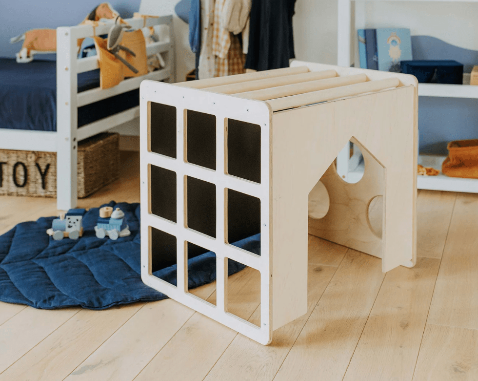 Aktivitätswürfel mit Sensorik - Paneelen | Für Gleichgewicht & Koordination | ab 1 Jahr - Kletterling – einfach Kind sein