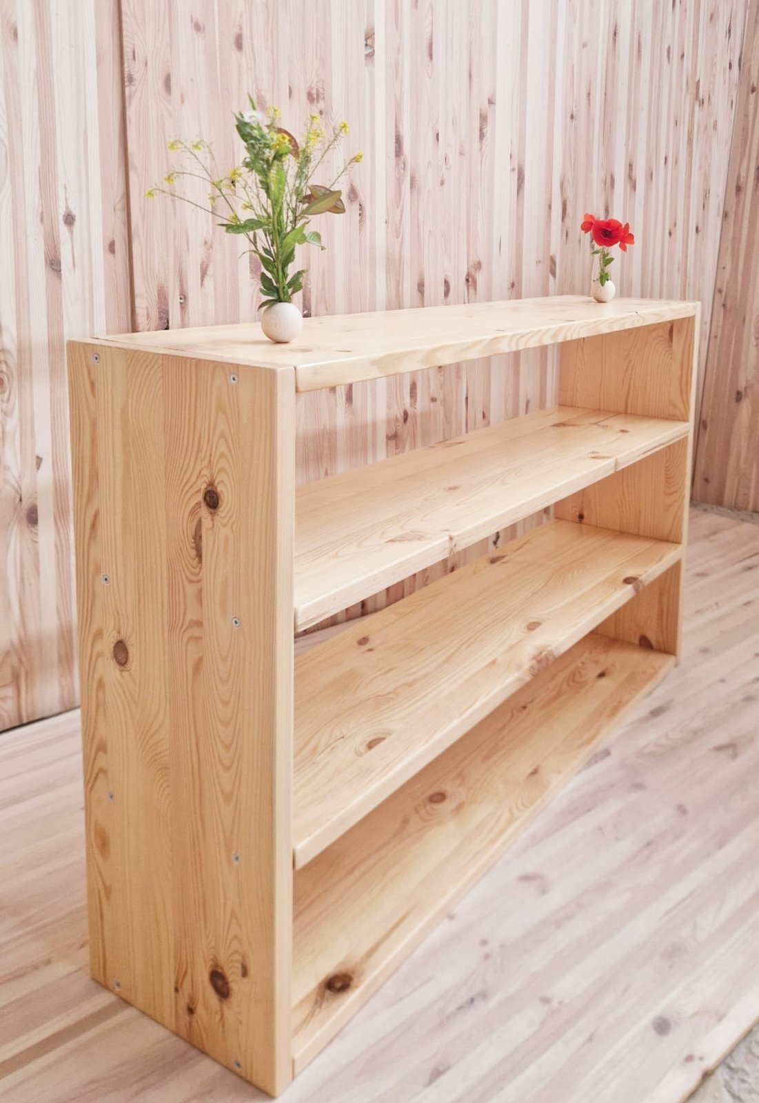 Bücherregal ROOT | aus Kiefernholz | lackiert od. Farbe | Maßanfertigung - Kletterling – einfach Kind sein