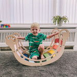 Montessori - Kletterbogen und Wippe - Kletterling – einfach Kind sein