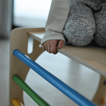 Spielset "Freunde" bunt - Kletterwürfel mit einer Kletter - und Rutschrampe - Kletterling – einfach Kind sein