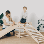 Spielset "Freunde" bunt - Kletterwürfel mit einer Kletter - und Rutschrampe - Kletterling – einfach Kind sein