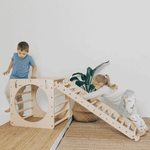 Spielset "Freunde" bunt - Kletterwürfel mit einer Kletter - und Rutschrampe - Kletterling – einfach Kind sein