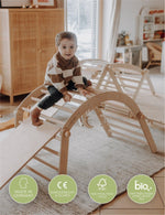 ZAUBERBERG, groß mit Rutsche/Kletterwand - Kletterling – einfach Kind sein