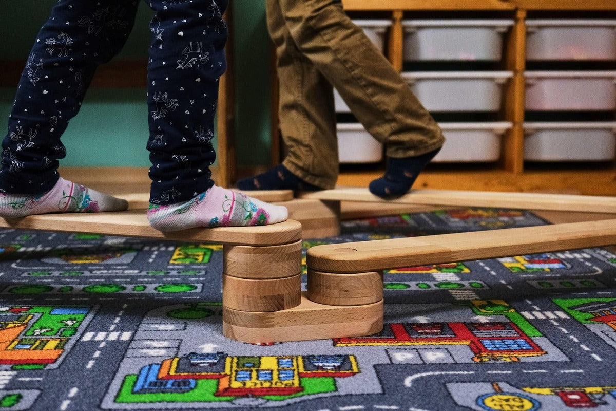 Balance Balken Set mit Hindernissen von PeterundDepi - Kletterling – einfach Kind sein