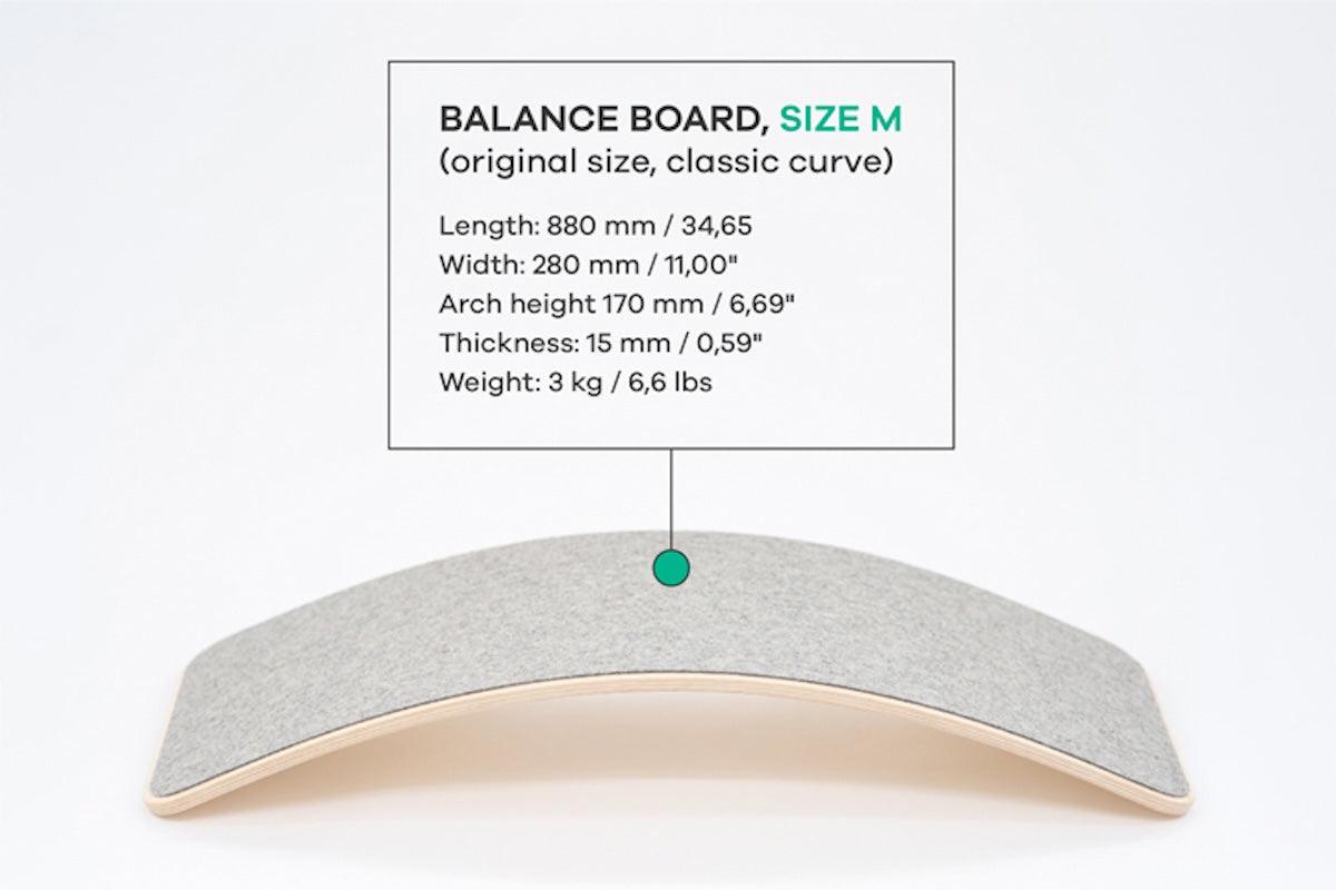 Balance Board aus Holz mit Filz - Unterseite von leg&go - Kletterling – einfach Kind sein