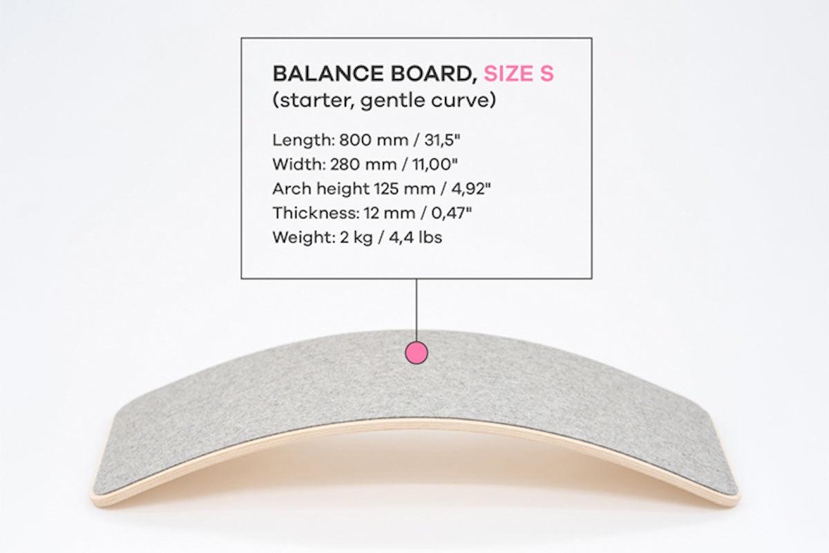 Balance Board aus Holz mit Filz - Unterseite von leg&go - Kletterling – einfach Kind sein