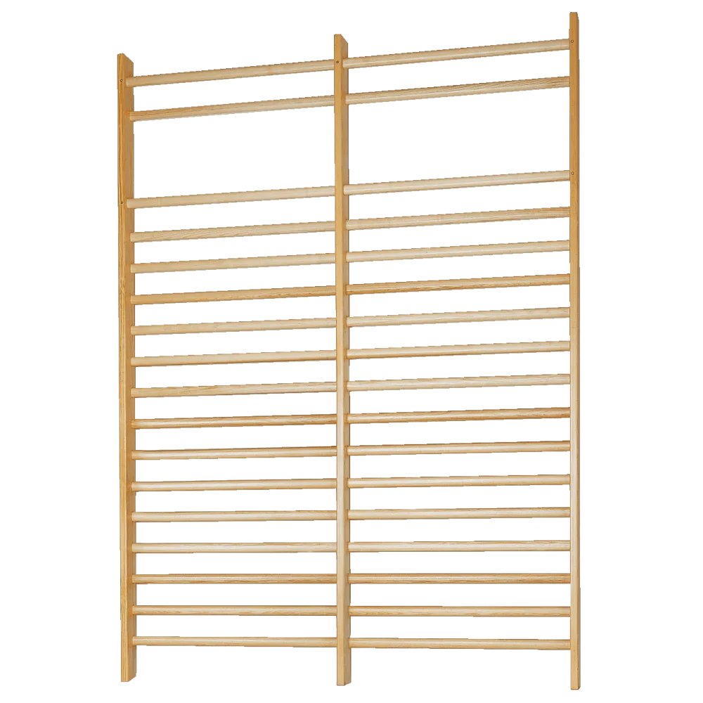 Sprossenwand DOPPEL THIEME | Zwei Sprossenfelder | 260 (opt: 280) x 200 x 14 cm - Kletterling – einfach Kind sein