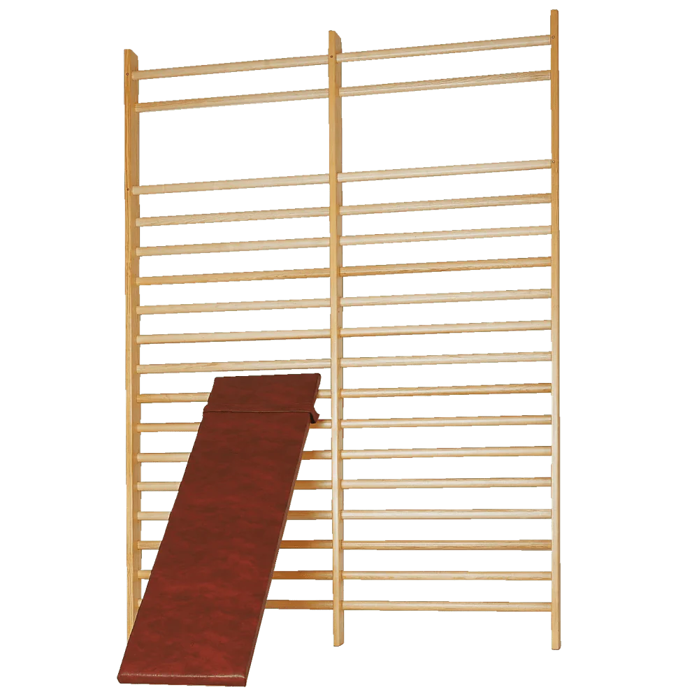 Sprossenwand DOPPEL THIEME | Zwei Sprossenfelder | 260 (opt: 280) x 200 x 14 cm - Kletterling – einfach Kind sein