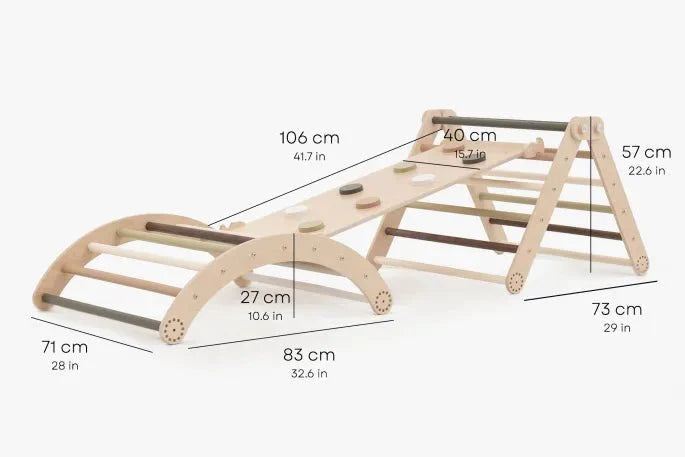 Kletterset 3 in 1 Blautöne - Kletterling – einfach Kind sein