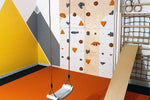 Kletterwand BK INDOOR aus 4 Teilen | 236 cm x 156 cm | inkl. 30 Griffen | 80 Loch - Kletterling – einfach Kind sein