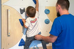 Kletterwand BK INDOOR aus 3 Teilen | 234 cm x 118 cm | inkl. 23 Griffen | 60 Loch - Kletterling – einfach Kind sein