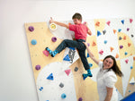 Kletterwand BK INDOOR aus 10 Teilen | 236 cm x 390 cm | inkl. 75 Griffen | 200 Loch - Kletterling – einfach Kind sein