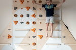 Kletterwand BK INDOOR aus 4 Teilen | 236 cm x 156 cm | inkl. 30 Griffen | 80 Loch - Kletterling – einfach Kind sein