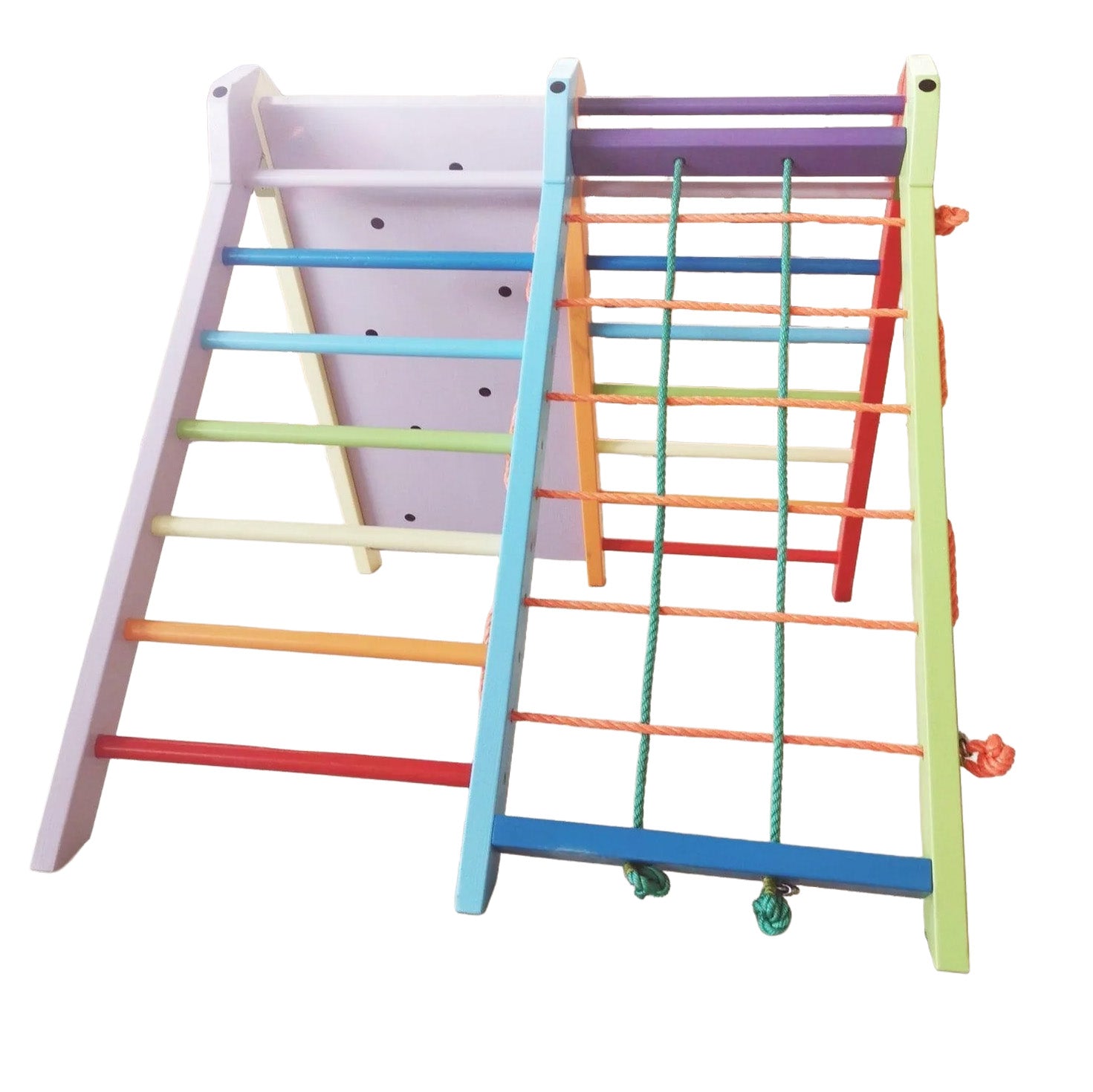 Klettergerüst für den Garten mit 4 verschiedenen Kletterwegen - Kletterling – einfach Kind sein