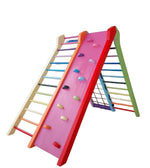 140cm hohes Klettergerüst mit 4 Kletterrouten für Drinnen und Draußen - Kletterling – einfach Kind sein