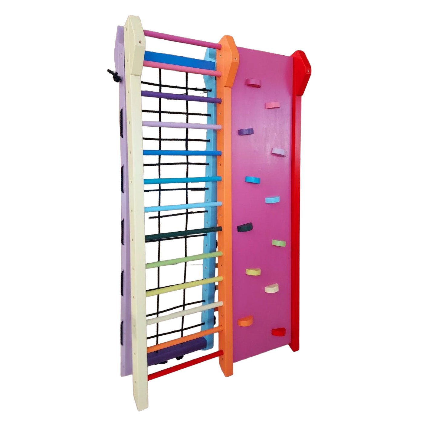 140cm hohes Klettergerüst mit 4 Kletterrouten für Drinnen und Draußen - Kletterling – einfach Kind sein